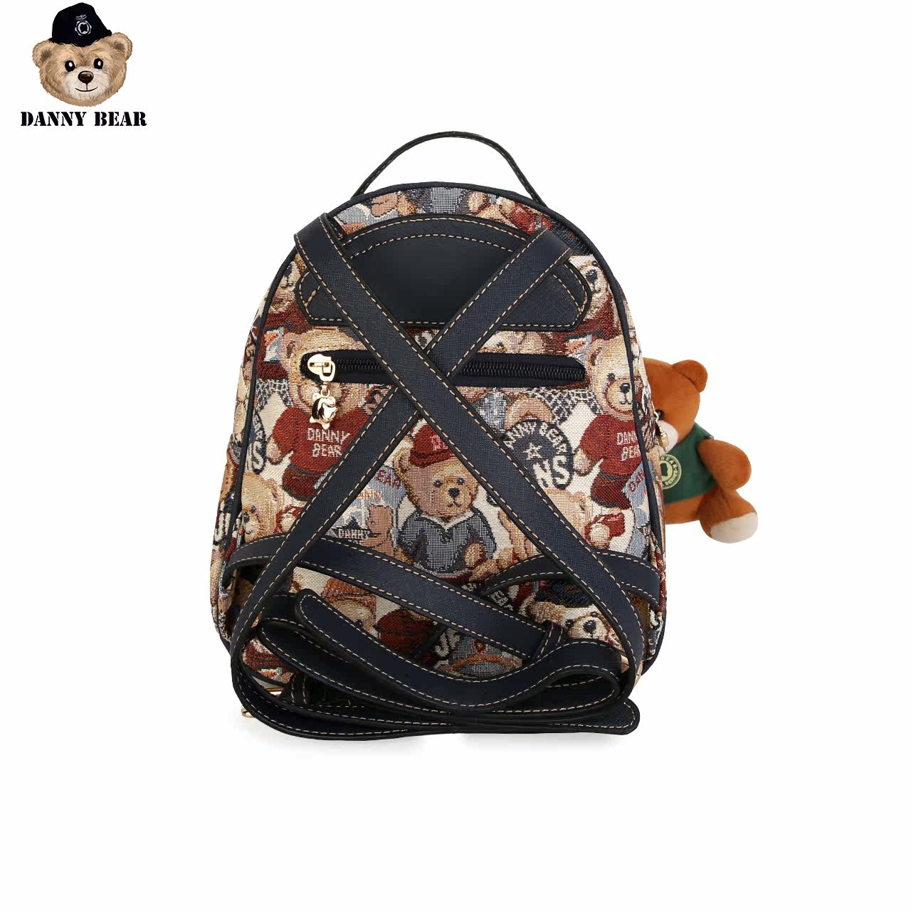 丹尼熊迷你小旅行日韩版女士双肩包 dannybear酷玛仕双肩背包