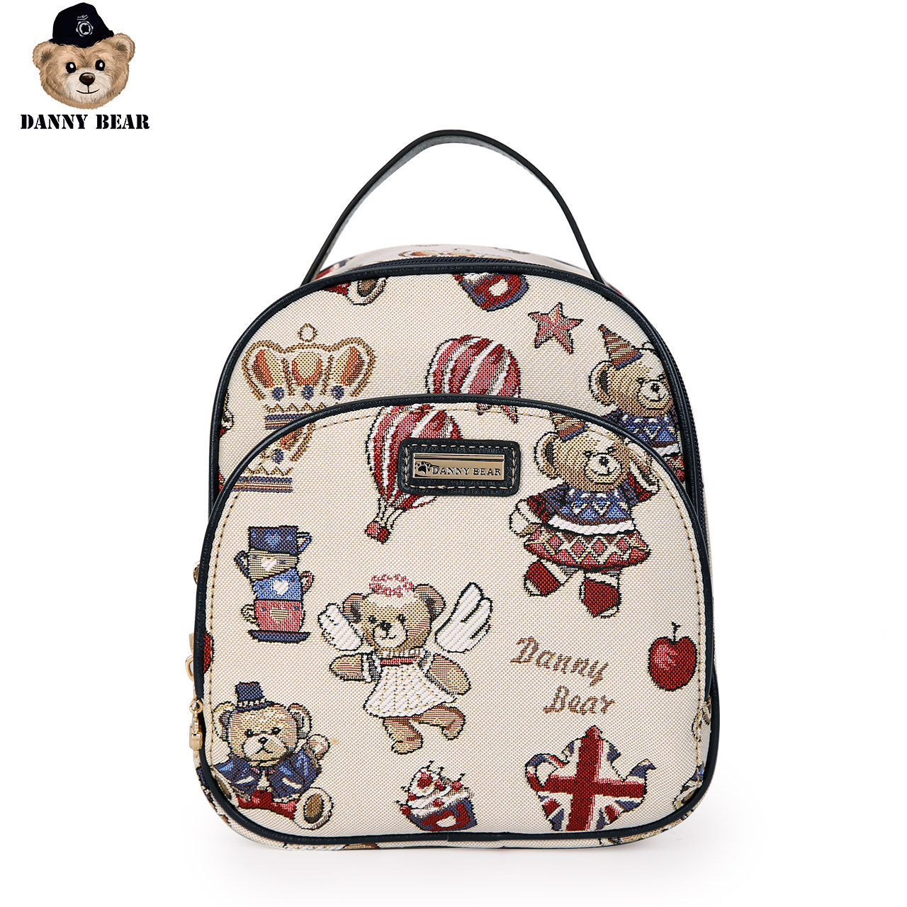 丹尼熊休闲小熊布包复古新款双肩包 dannybear酷玛仕双肩背包