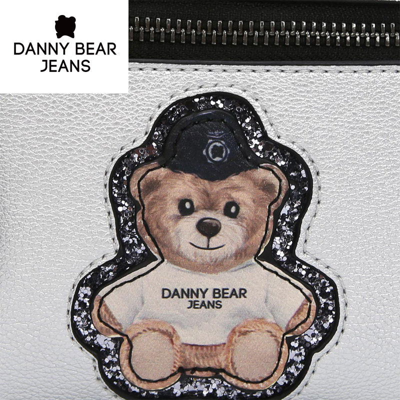 丹尼熊新款女式银色斜挎包 dannybear酷玛仕女士包袋