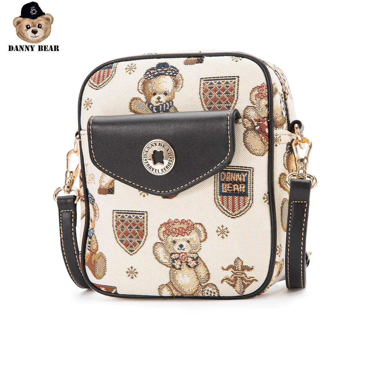 丹尼熊2020手拎竖款夏季休闲斜挎包 dannybear酷玛仕女士包袋