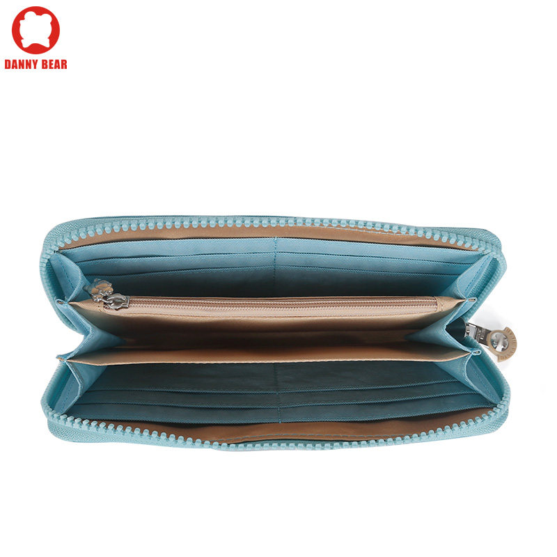 丹尼熊洗水布系列长款单双拉链 dannybear酷玛仕钱包