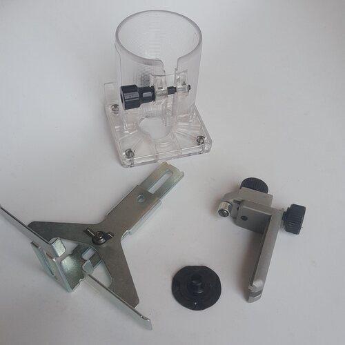 东成修边机配件夹头大小扳手靠山锁紧螺母修边机底座加厚修整导座 - 图3