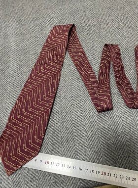 vintage中古领带真丝学院风领带