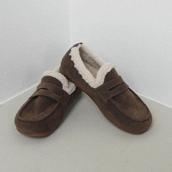 衣玲女鞋冬季百搭通勤加绒保暖一脚蹬豆豆鞋平底单鞋女,淘宝优惠券,粉丝福利购,淘宝优惠卷