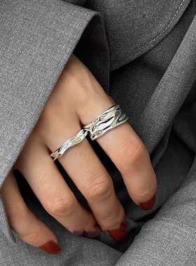 不规则纹理戒指女ins2025年新款