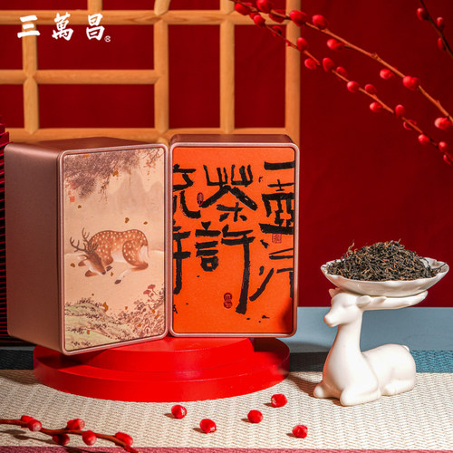 三万昌金骏眉蜜香红茶新茶福建武夷山桐木关特级茶叶礼盒官方正品 - 图1