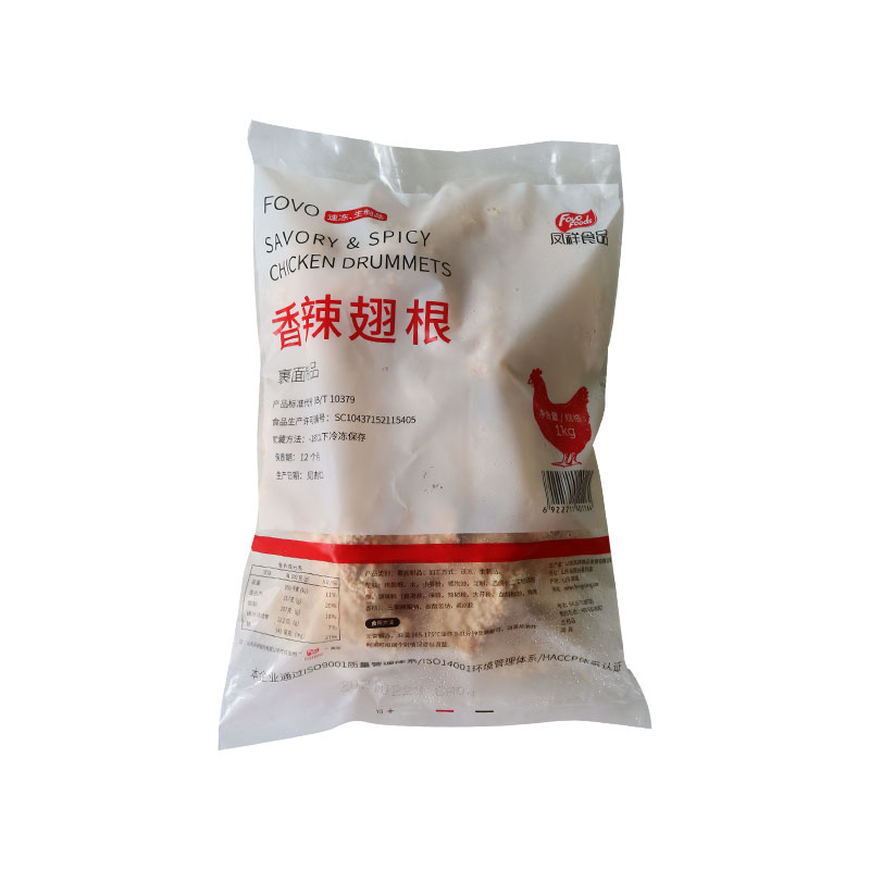 凤祥香辣翅根小鸡腿油炸小吃半成品1kg*6袋装冷冻裹粉商用炸鸡翅-图3