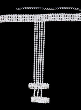 女合金水钻欧美多层手背链