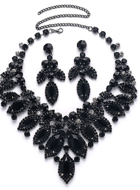 人造水晶玻璃合金水波链项链套链