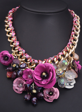 项链摄影时尚百搭七朵网红街拍