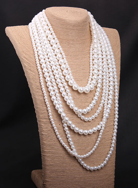 欧美时尚大牌配饰品奢华夸张珍珠