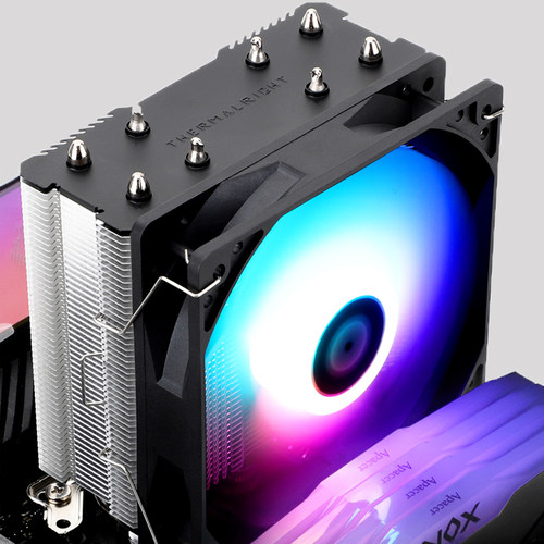 利民AX120R SE电脑CPU散热器台式机ARGB风扇静音温控白色1700/AM5 - 图1