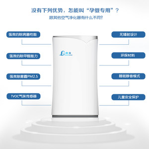 林央空气净化器家用除异味二手烟杀菌除甲醛母婴专用无辐射遥控