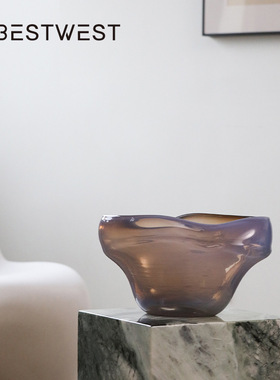 轻奢高级感玻璃花瓶摆件