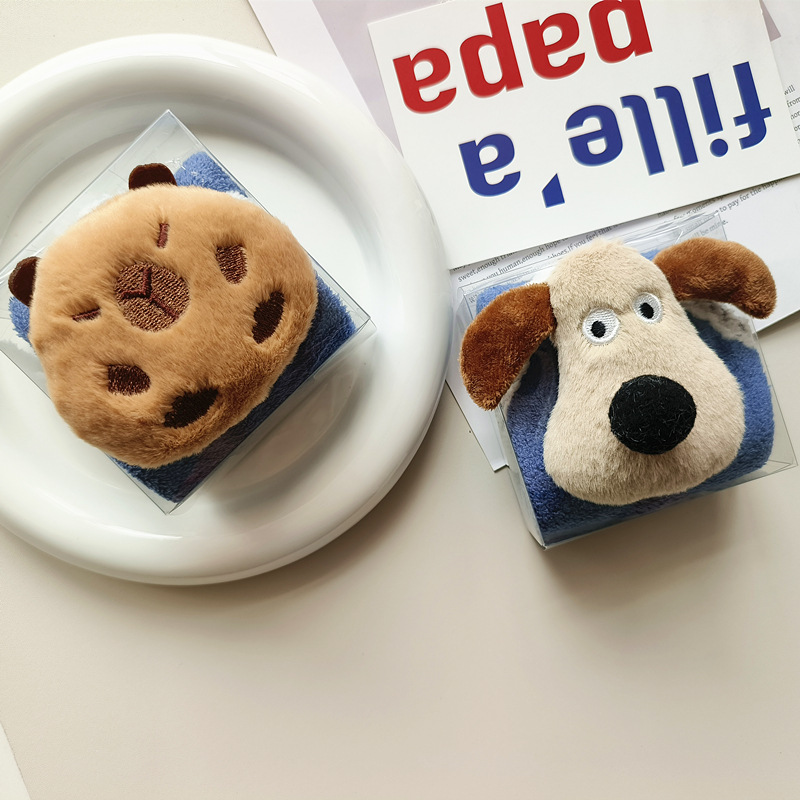 创意伴手礼卡通方巾宝宝宴回礼珊瑚绒毛巾喜铺搭配儿童幼儿园礼品 - 图3