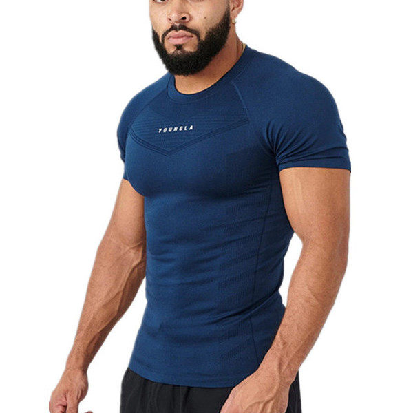 YA 硬汉健身衣男士速干运动短袖t恤夏季跑步训练肌肉高弹紧身衣,淘宝优惠券,粉丝福利购,淘宝优惠卷