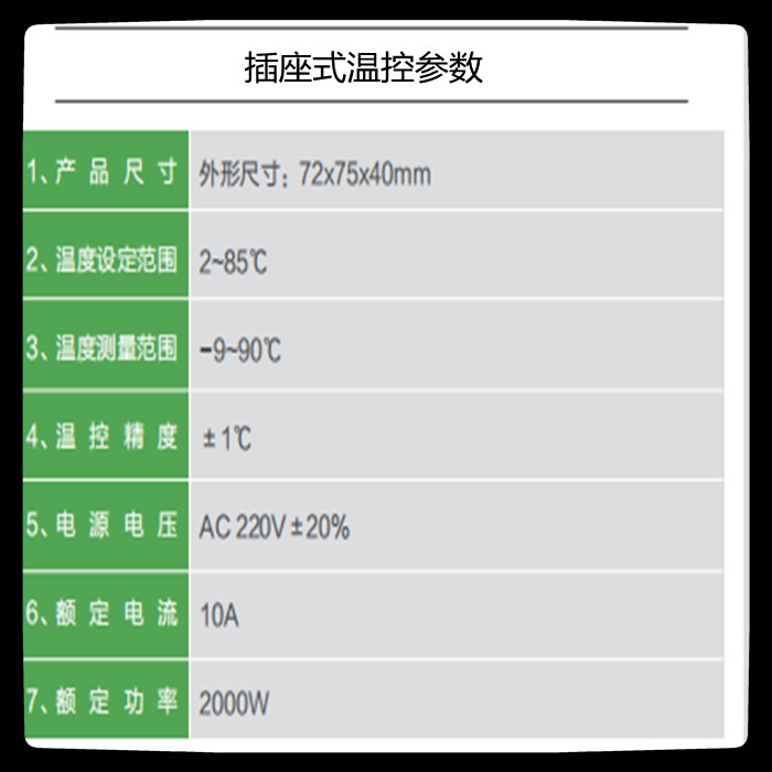 碳晶电墙暖电暖器石墨烯专用插头式温控器红外温度控制器厂家直销 - 图0