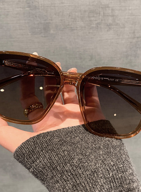 时尚黑色大框墨镜女高级感板材