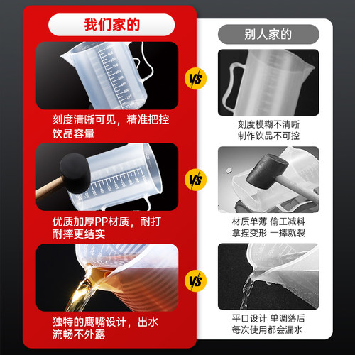 塑料冷水壶大容量凉水杯奶茶店泡茶桶装水容器扎壶量杯量壶筒商用 - 图2