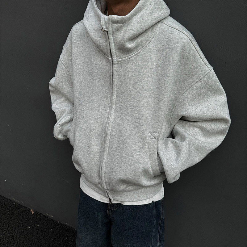 UNAps秋冬重磅500克潮流弯刀卫裤男女宽松纯色重磅开衫卫衣外套装,淘宝优惠券,粉丝福利购,淘宝优惠卷