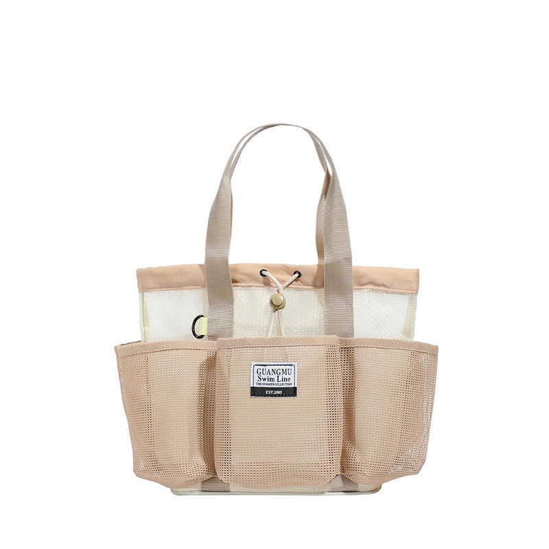Mesh swimming bag multi-pocket toiletry storage bag