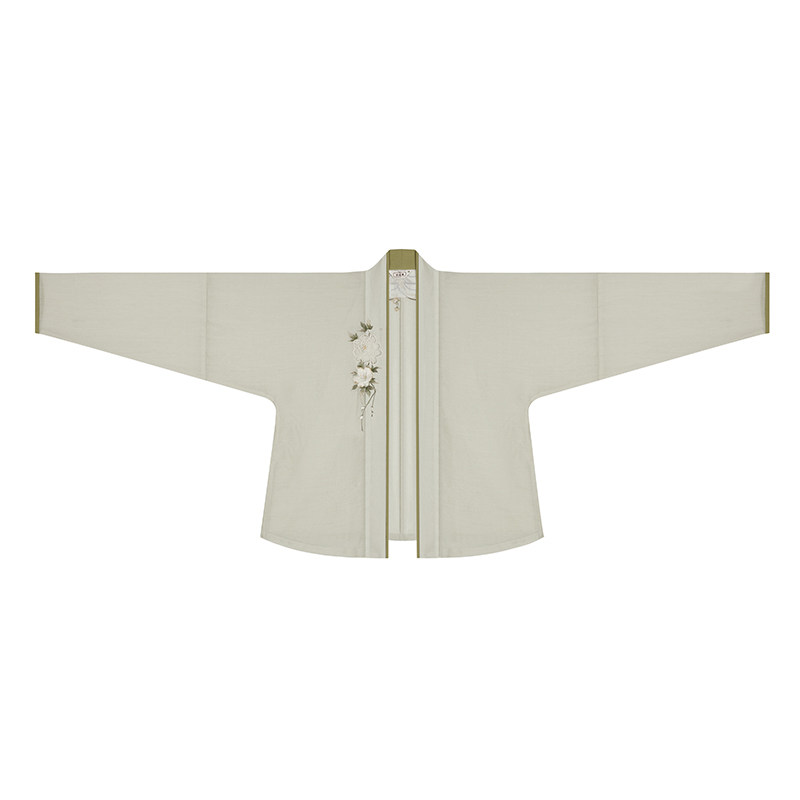 现货翠聆织造司原创宋制汉服门襟镂空绣花飞机袖挂脖吊带宋抹旋裙,淘宝优惠券,粉丝福利购,淘宝优惠卷