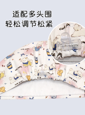 围巾萌犬印花手术帽女纯棉透气吸汗口腔医生工作圆帽手术室专用帽