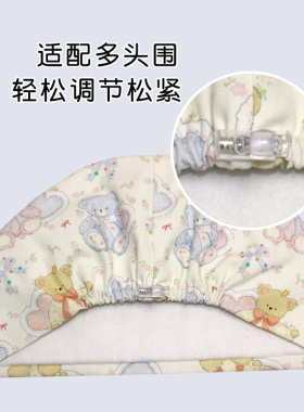 手术帽男士卡通印花厚款外科麻醉师工作帽口腔医美护士圆帽可调节