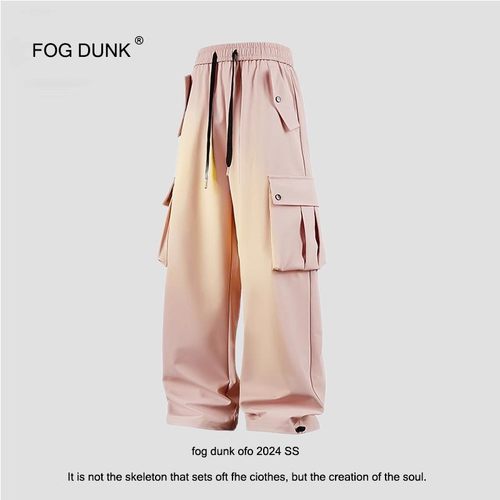 【双面穿棉服同款裤子】FOG DUNK工装裤秋冬直筒男女百搭休闲长裤 - 图1