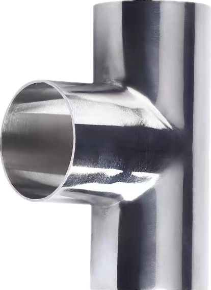 Stainless steel sanitary welding tee