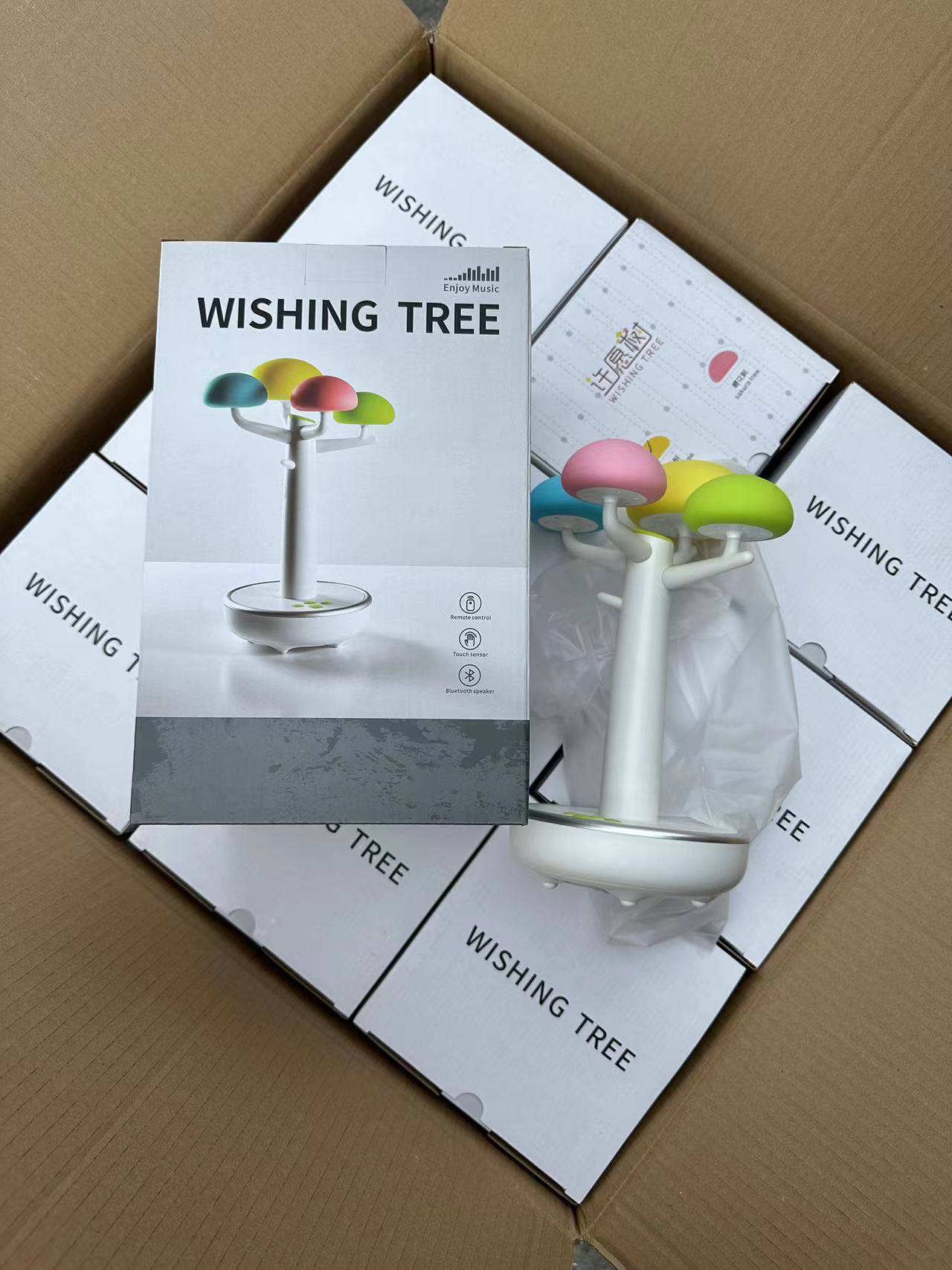 创意家居!许愿树彩虹蓝牙音箱七彩LED小夜灯二合一款AEE BT-201 - 图0