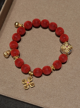 MISS HELEN「胧珠砂」S925银手串新年礼物本命年转运珠