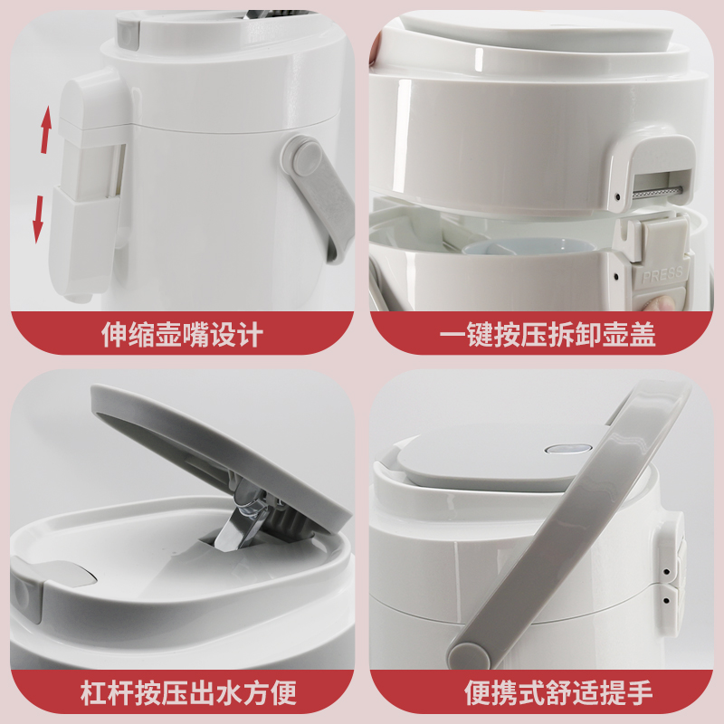 五月花居家日用旗舰店五月花保温壶暖壶气压式热水瓶按压式保温瓶热水壶家用暖瓶大容量2