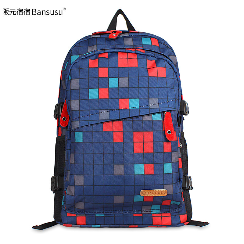 bansusu .男女韩版潮中学生双肩包 阪元宿宿双肩背包