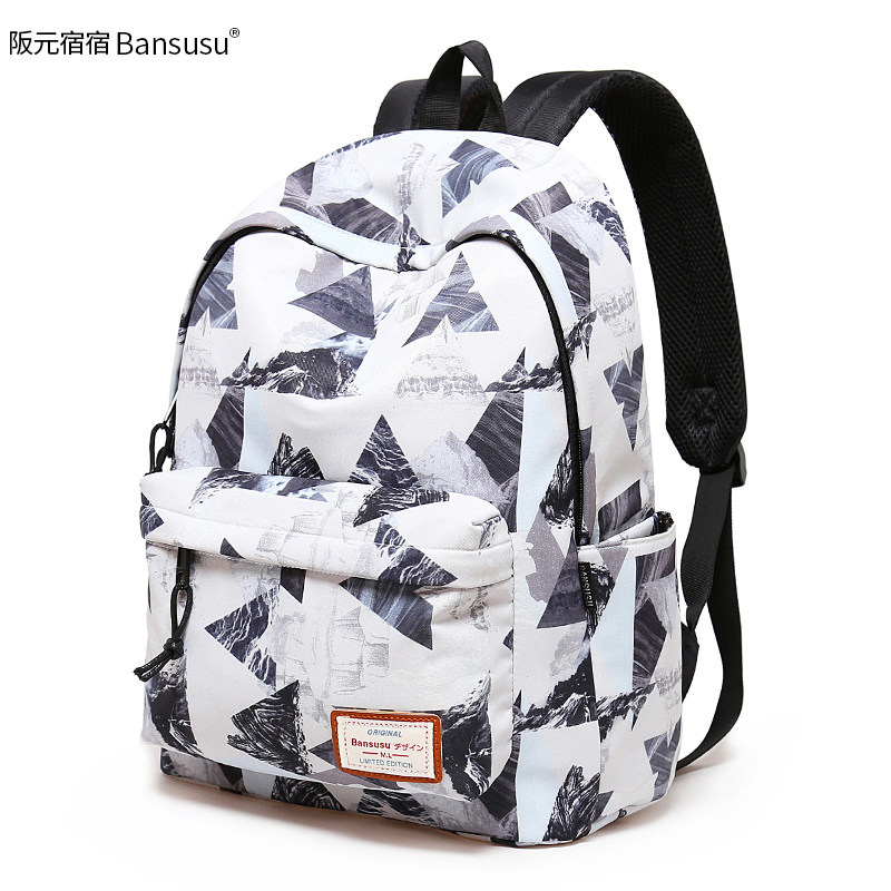 阪元宿宿中性防水女韩版双肩包 阪元宿宿双肩背包