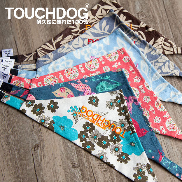 touchdog狗狗猫咪三角巾口水巾围巾幼猫围脖成猫领巾宠物饰品卡通-图2