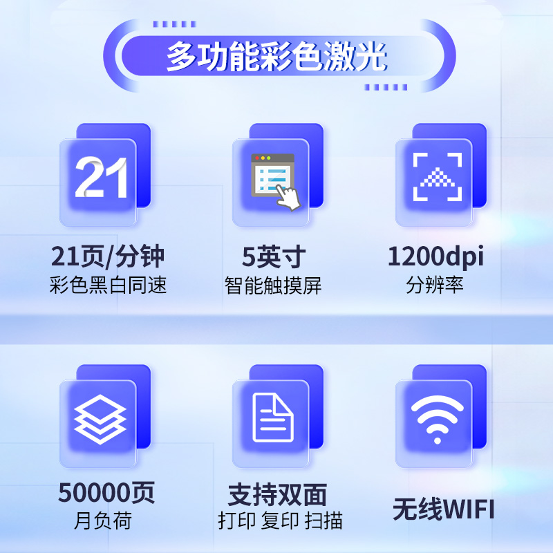 佳能MF657/752cdw彩色激光打印机复印扫描一体机双面办公家用无线-图0