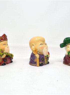 创意福禄寿可爱摆件Q版卧室客厅礼品