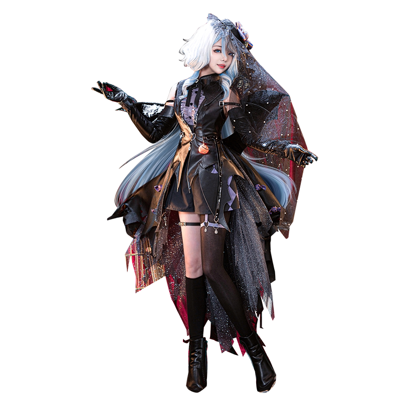 预售Uwowo悠窝窝原神cosplay 芙宁娜小恶魔 万圣节cos 同人芙芙