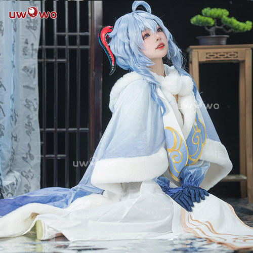 预售uwowo悠窝窝原神甘雨幼年cosplay服装女汉元素汉服cos-图0