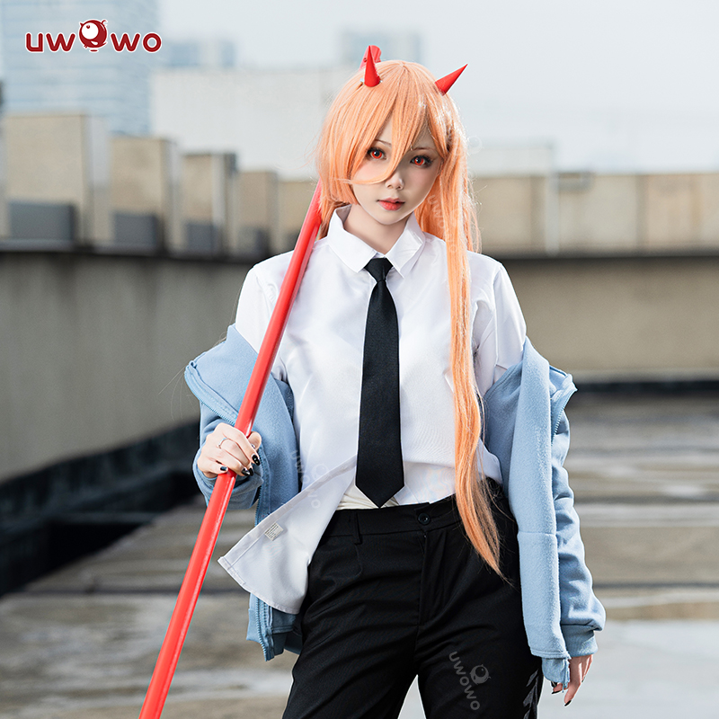 现货Uwowo悠窝窝帕瓦运动服cosplay服装女电锯人动漫同款全套-图1