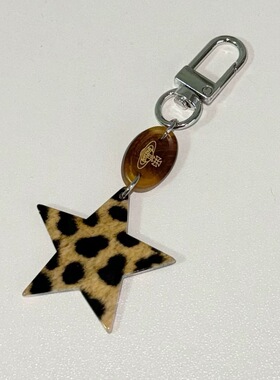 Vintage Leopard Star Y2K Sweet Cool Phone Charm Keychain