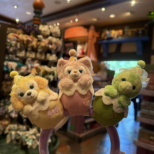 香港迪士尼 庆典气球玲娜贝儿可琦安olu捉迷藏坐姿发发箍魔术贴 - 图2