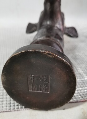古玩铜器鹿头仿古做旧收藏摆饰鹿