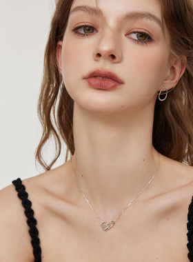 aviho 马蹄扣简约轻奢微镶锆石项链女 小众设计百搭锁骨链