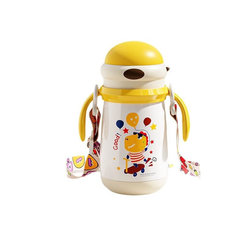 儿童保温杯宝宝316不锈钢保温奶瓶可爱便携带手柄吸管杯保温水壶,淘宝优惠券,粉丝福利购,淘宝优惠卷