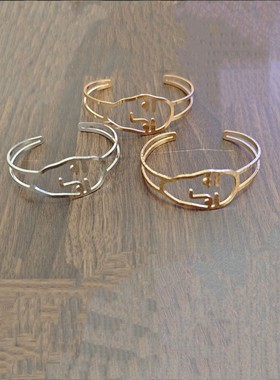 几何夸张搞怪人脸手镯