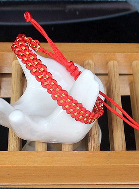 儿童手链民族风有钱花抽拉调节