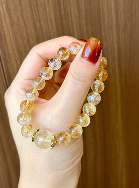 【暴富2.0】天然黄塔晶手串黄水晶招转运男女手链送女友礼物