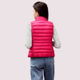 Lightly down vest female short -standing stand -up collars to repair the horse clipped autumn and winter new downhill shoulder big size SIZE vest outside women